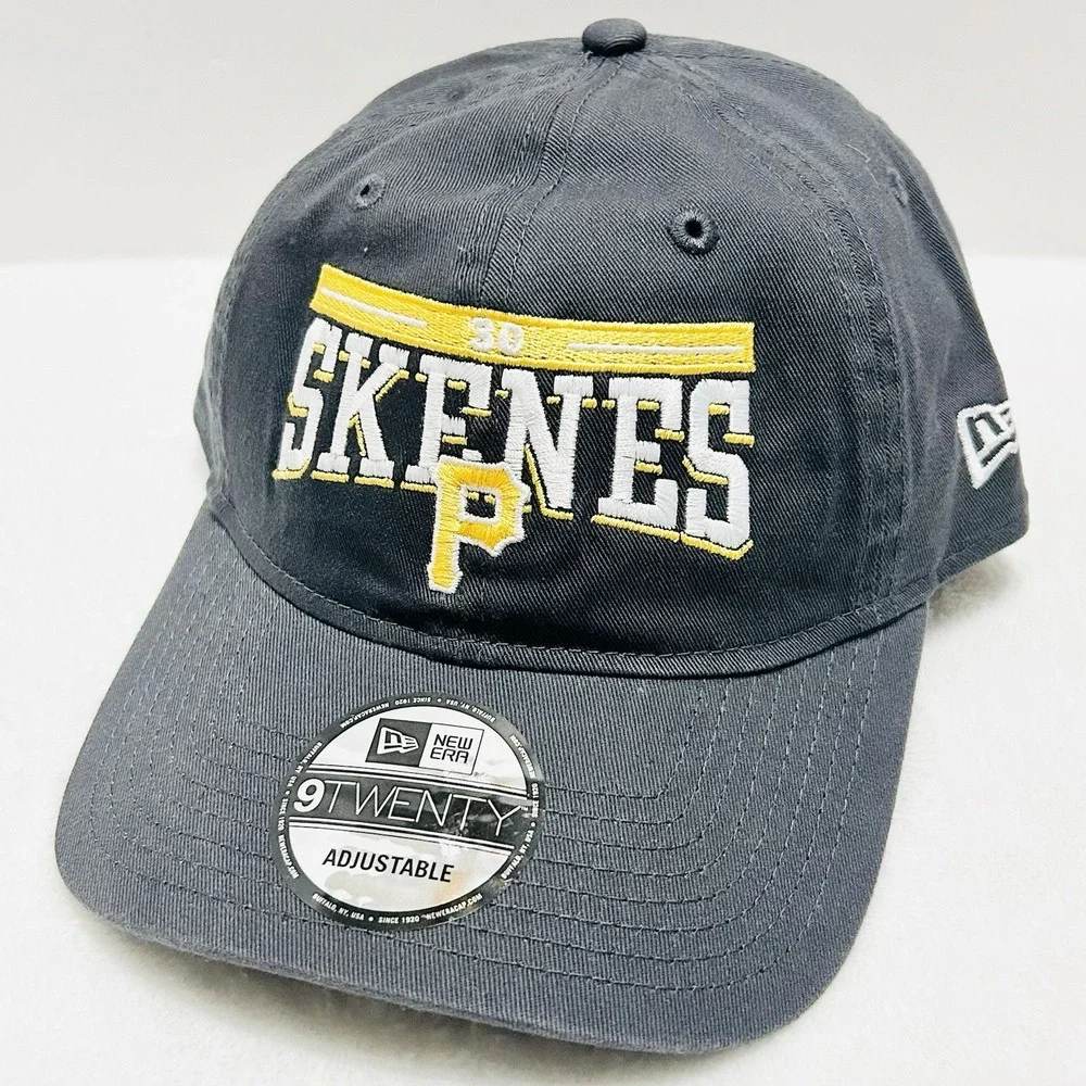 New Era Paul Skenes Pittsburgh Pirates Script 9TWENTY Hat Cap Adjustable‎ Gray